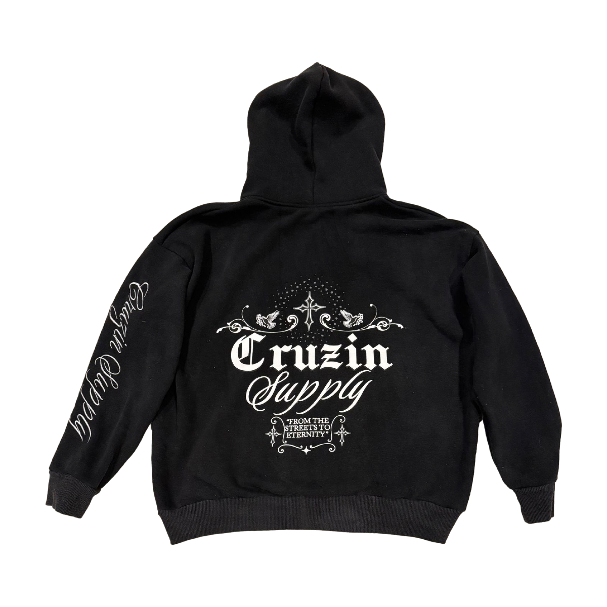 Acid Wash Zip Hoodie