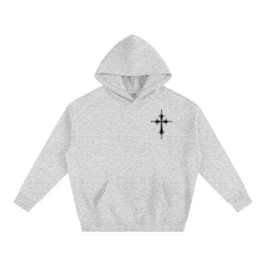 Grey Cross Hoodie